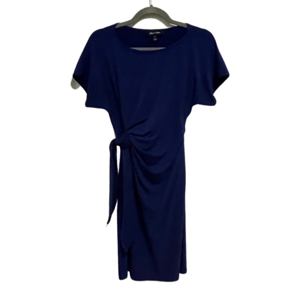 1274 Alex & Alex Royal Blue Faux Wrap Dress